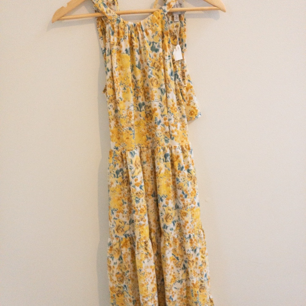 Hayden Yellow Floral long Dress